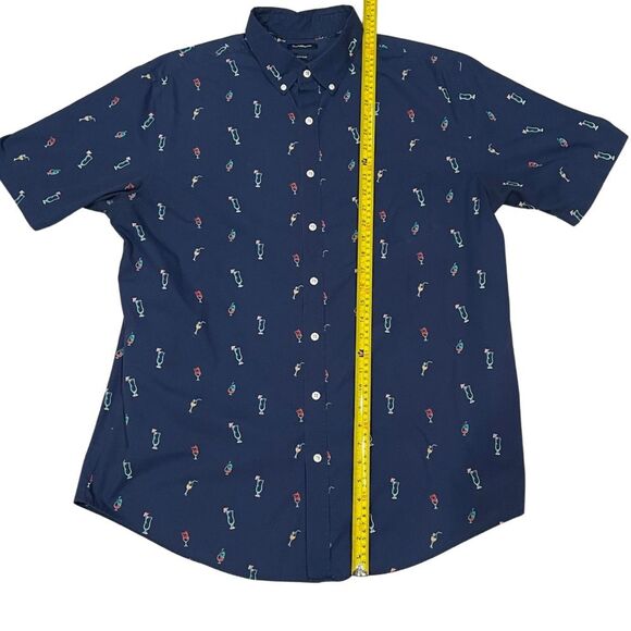 Croft & Barrow Men’s Tropical Drink Print Shirt – Size XLT - Picture 5 of 9